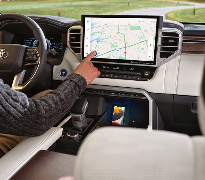 toyota sequoia interior touchscreen