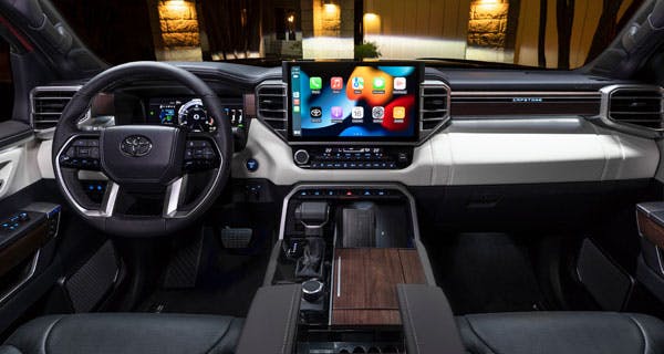 toyota sequoia interior connected services