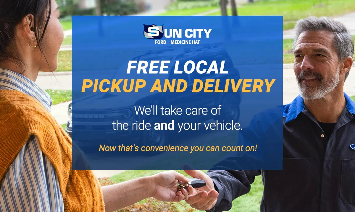 Free pickup and delivery for service