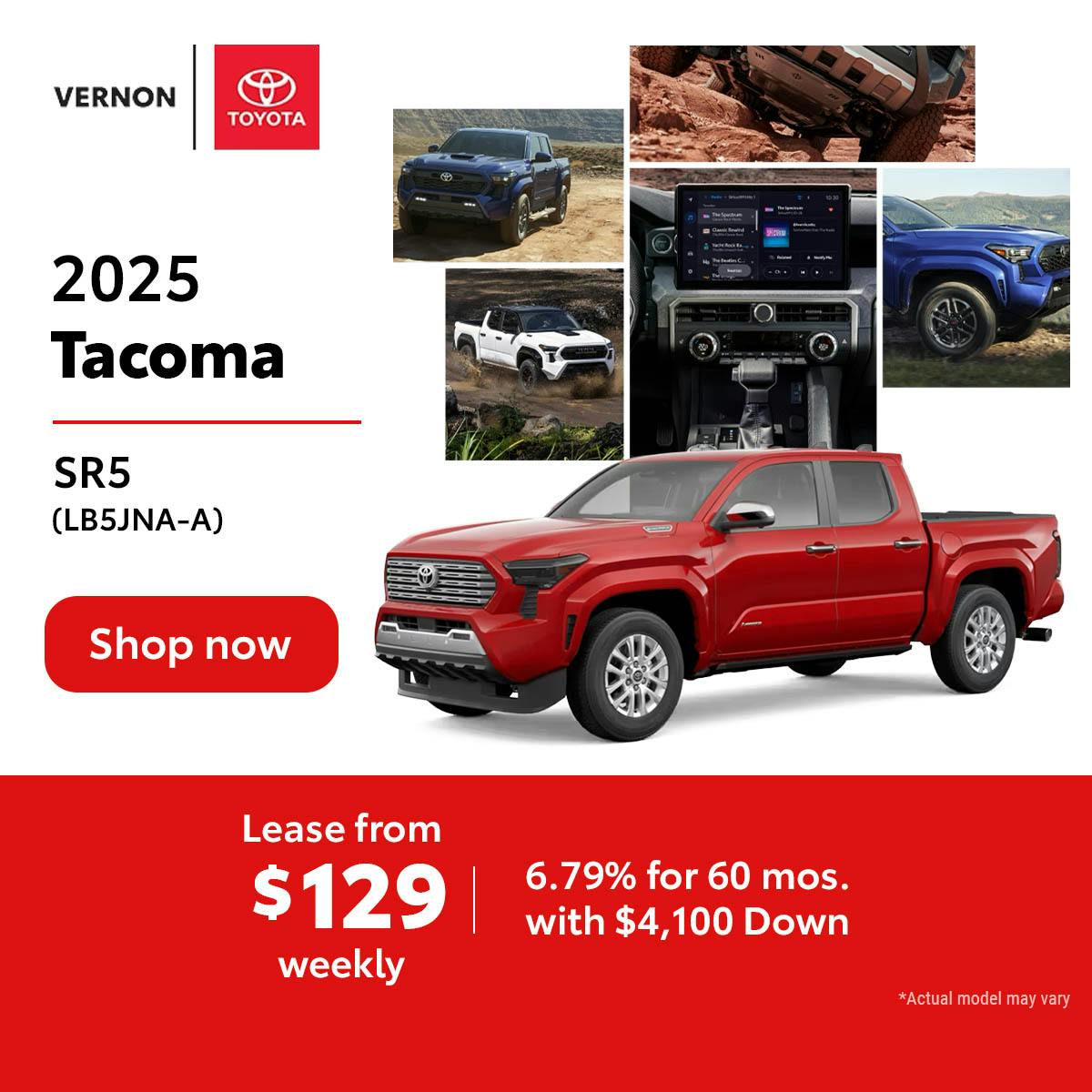 Tacoma promotion vernon bc