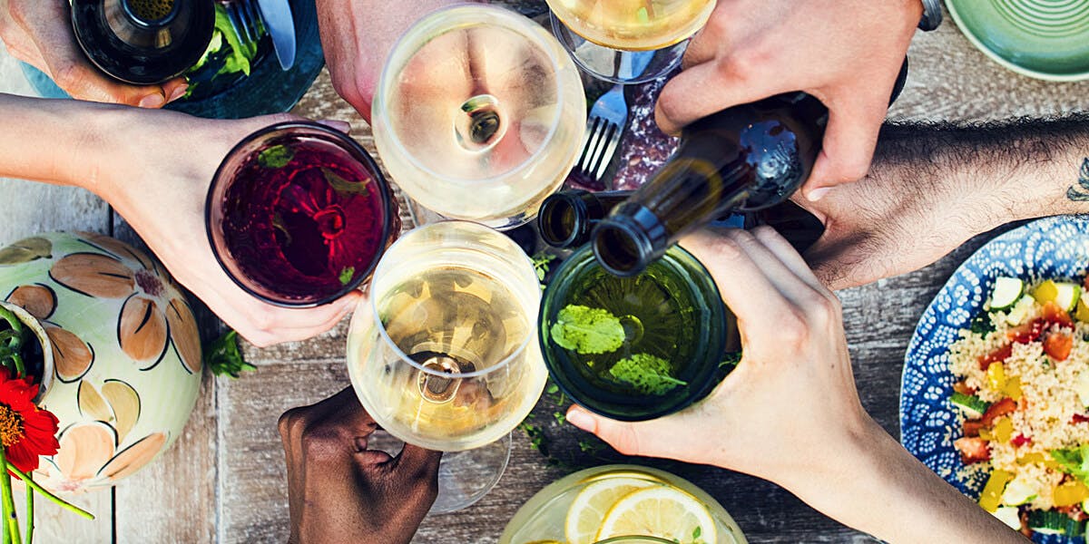 friends sharing a glass of wine