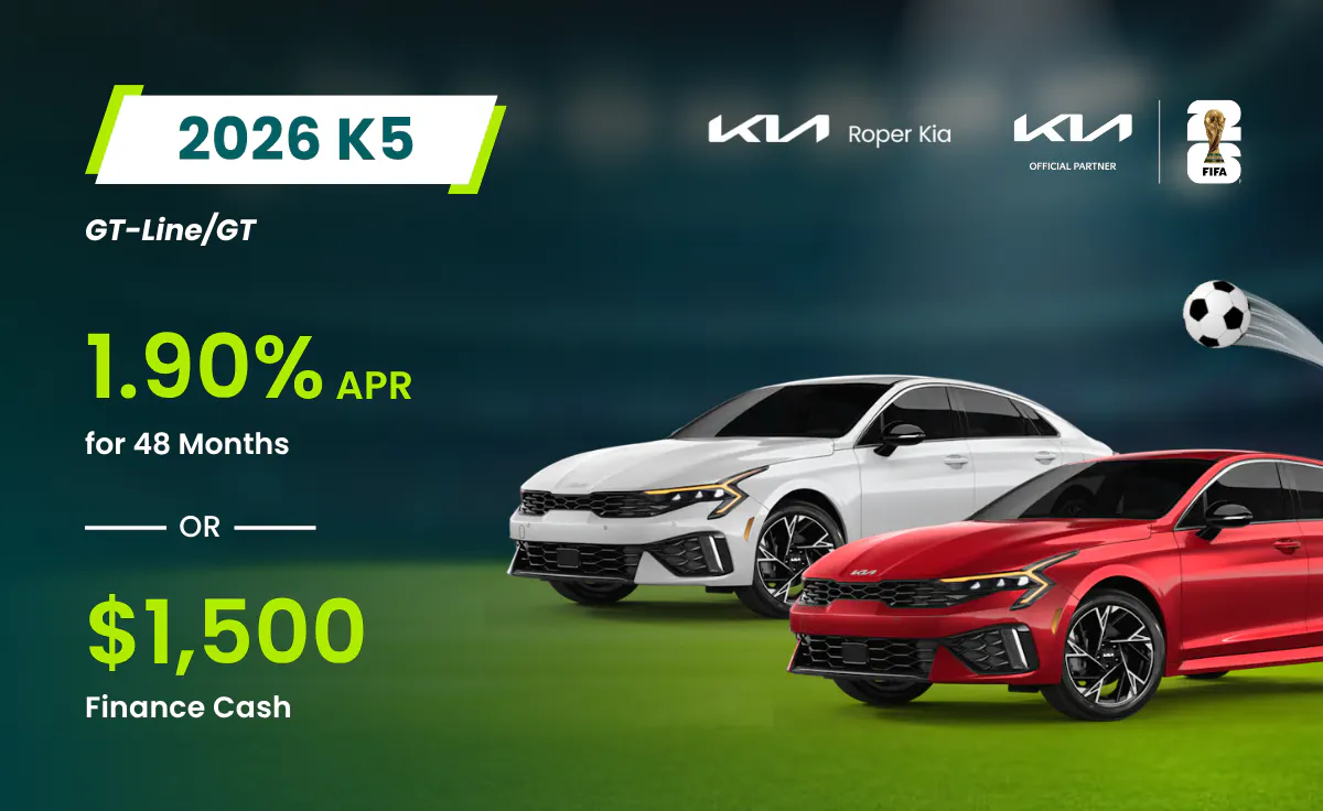 2026 Kia K5 promo banner