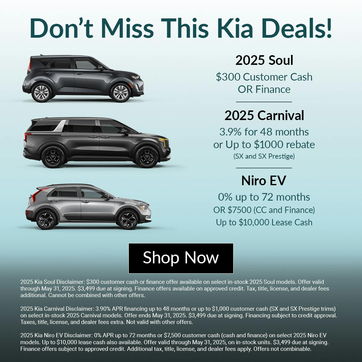 New Kia Soul in Joplin, MO, New Kia Carnival in Joplin, MO, New Niro EV in Joplin, MO