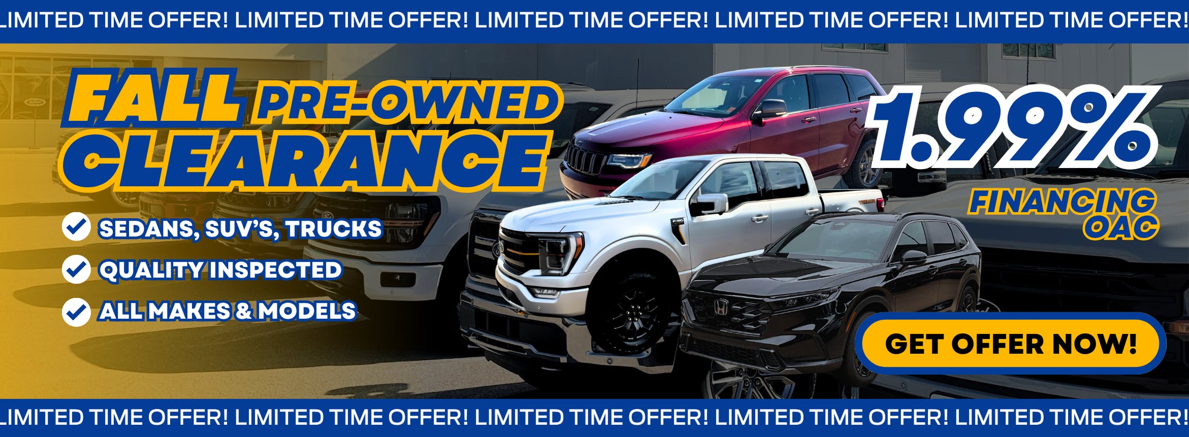 pre-owned used clearance