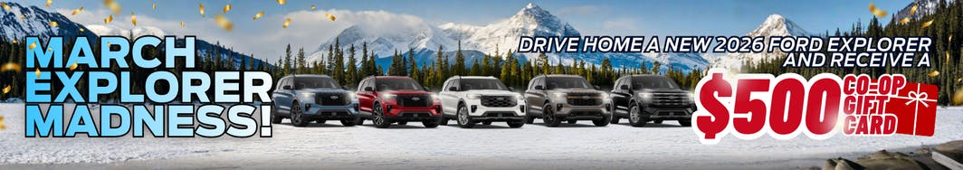 $500 gift card with new 2026 ford explorer