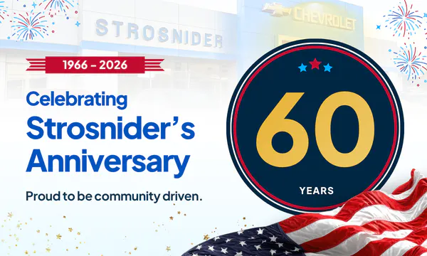 Strosnider 60th anniversary banner