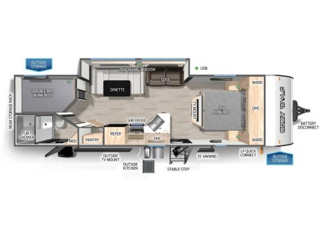 2025 Cherokee 26 DBH   Travel Trailer