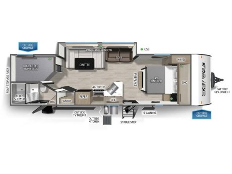 2025 CHEROKEE 26 DBH   Travel Trailer