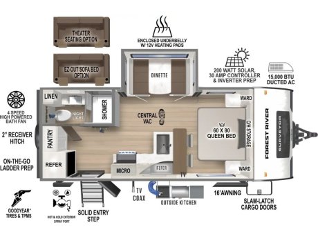 2026 Forest River Surveyor T202RBLE  Travel Trailer