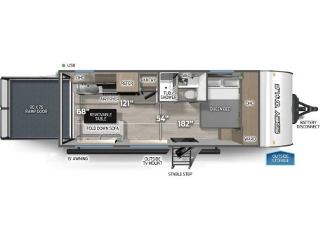 2026 Cherokee Black Label Grey Wolf T18RRBL  Travel Trailer