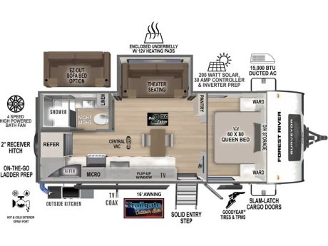 2026 Surveyor 205 RKLE   Travel Trailer