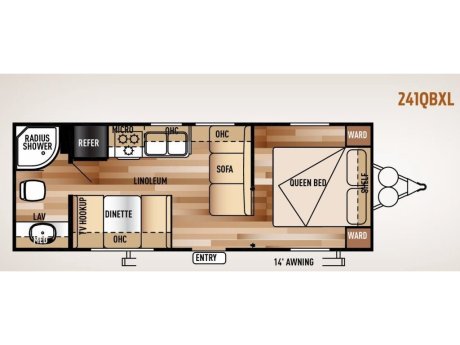 2015 Forest River Wildwood 241QBXL  Travel Trailer