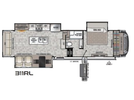 2022 Forest River Cedar Creek 311RL  Fifth Wheel