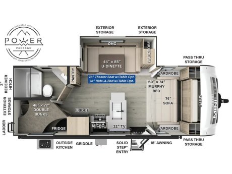 2026 Forest River Rockwood Mini Lite 2509S  Travel Trailer
