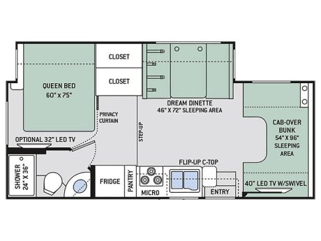 2019 Thor Motor Coach Chateau 24F  Class C Motorhome
