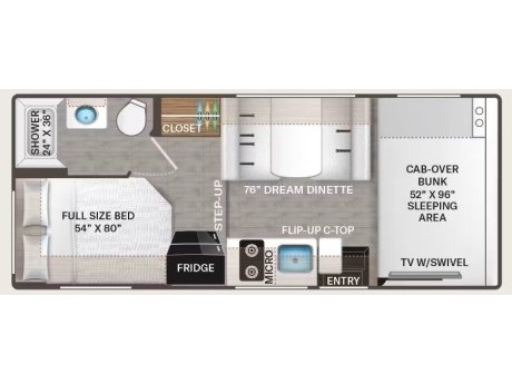 2026 Thor Motor Coach Chateau 21Z  Class C Motorhome