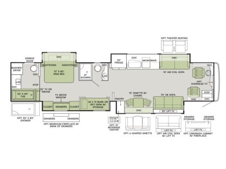2026 Tiffin Motor Homes Allegro Bus 45BTP  Class A Diesel