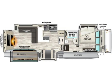 2026 Forest River Sabre 33RLP  Fifth Wheel