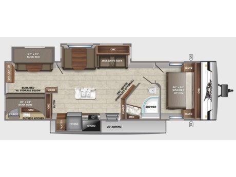 2022 Jayco JAYFLIGHT 33 RBTS  Travel Trailer