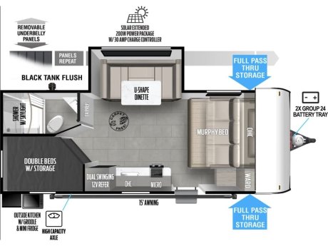 2024 Forest River Wildwood 178BHSK  Travel Trailer