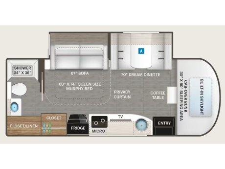 2026 Thor Motor Coach TIBURON 24FB  Class C Motorhome